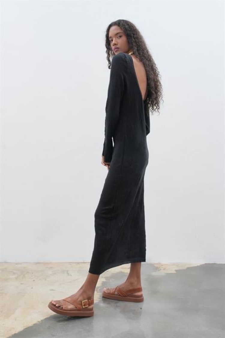 Backless Knit Dress