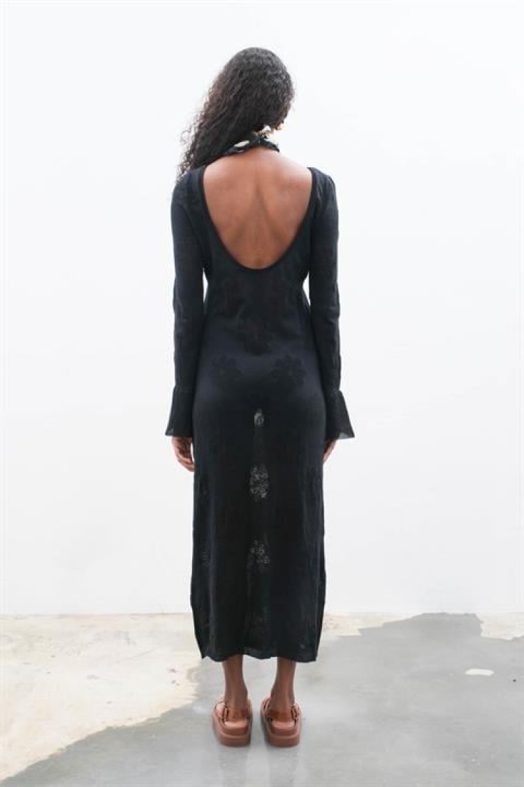 Backless Knit Dress