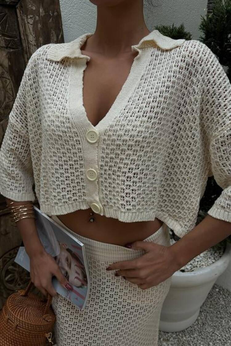 Openwork Skirt Set