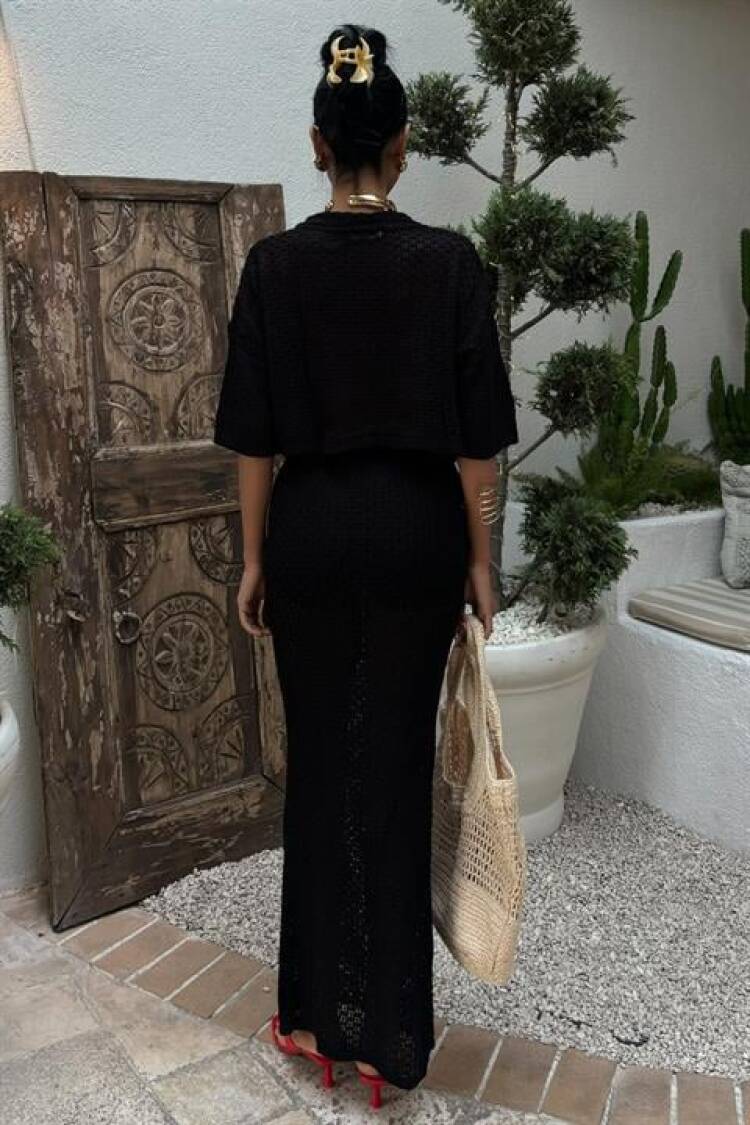 Openwork Skirt Set