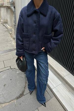 Suede Jacket With Fur Inside - Sobe Istanbul - Globality Store - Women Clothes Wholesale Turkey