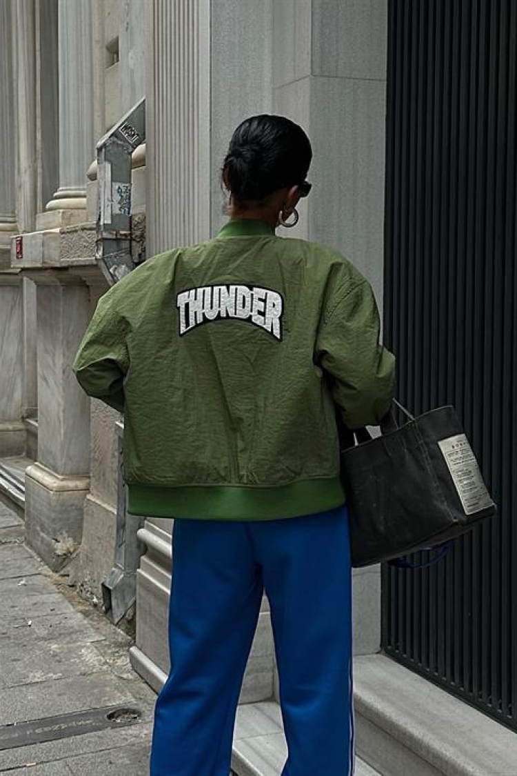 Back Printed Bomber Jacket