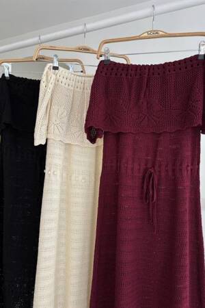 Openwork Strapless Dress - Sobe Istanbul - Globality Store - Women Clothes Wholesale Turkey
