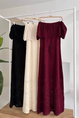 Openwork Strapless Dress - Sobe Istanbul - Globality Store - Women Clothes Wholesale Turkey