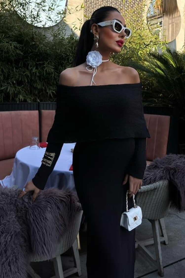 Madonna Collar Premium Dress