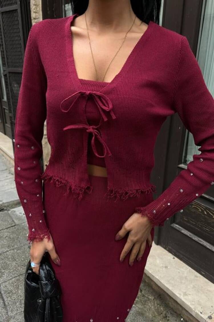 Ferry Pearl Detailed Three Piece Suit