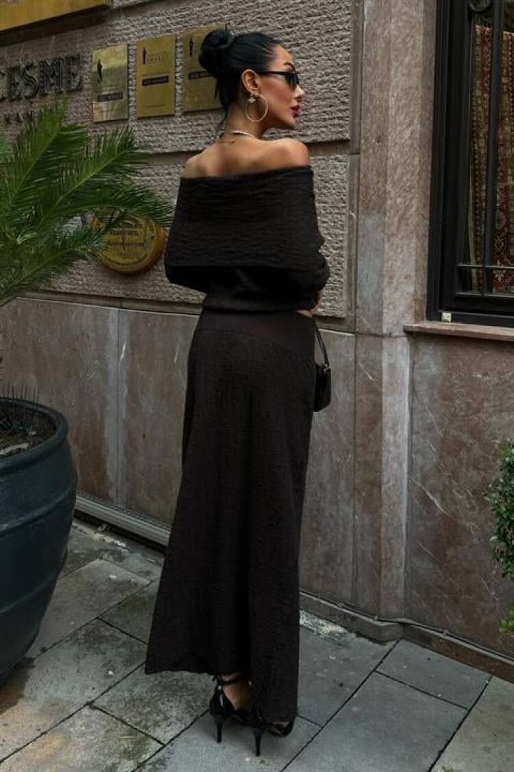 Madonna Collar Skirt Suit