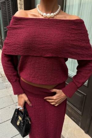 Madonna Collar Skirt Suit - Sobe Istanbul - Globality Store - Women Clothes Wholesale Turkey