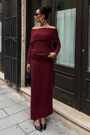 Madonna Collar Skirt Suit - Sobe Istanbul - Globality Store - Women Clothes Wholesale Turkey