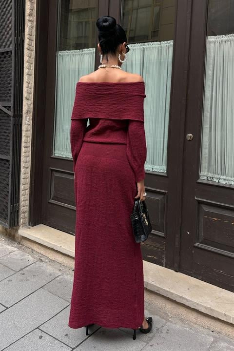 Madonna Collar Skirt Suit