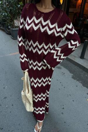 Openwork Dress With Beaded Detail - Multicolored - Sobe Istanbul - Globality Store - Women Clothes Wholesale Turkey