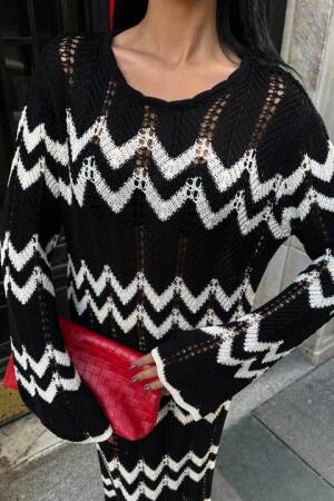 Openwork Dress With Beaded Detail - Multicolored - Sobe Istanbul - Globality Store - Women Clothes Wholesale Turkey