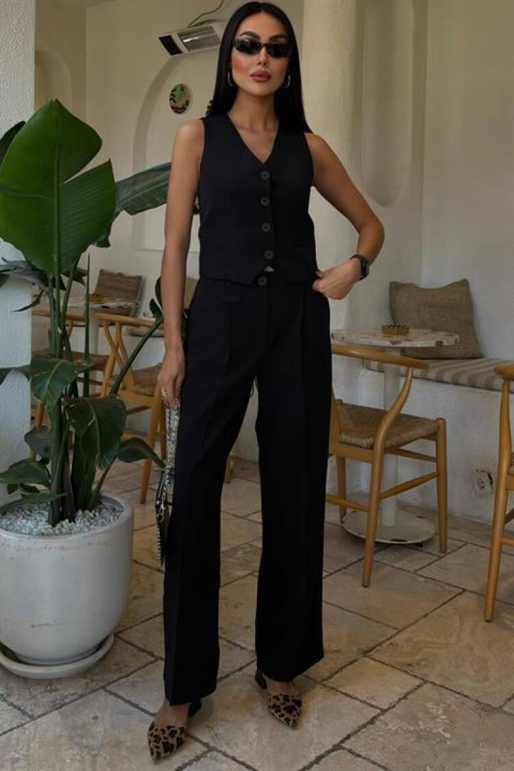 Cyrus Vest Trousers Set - Sobe Istanbul - Globality Store - Women Clothes Wholesale Turkey