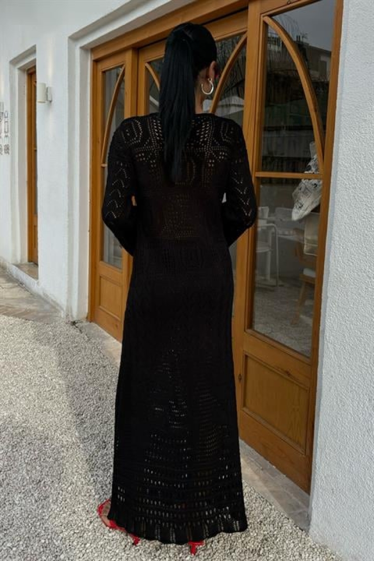 Brit Detailed Openwork Dress