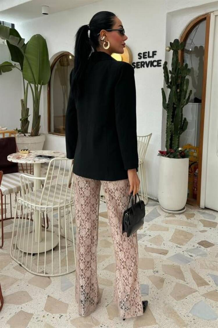 Lace Trousers With Inner Lining