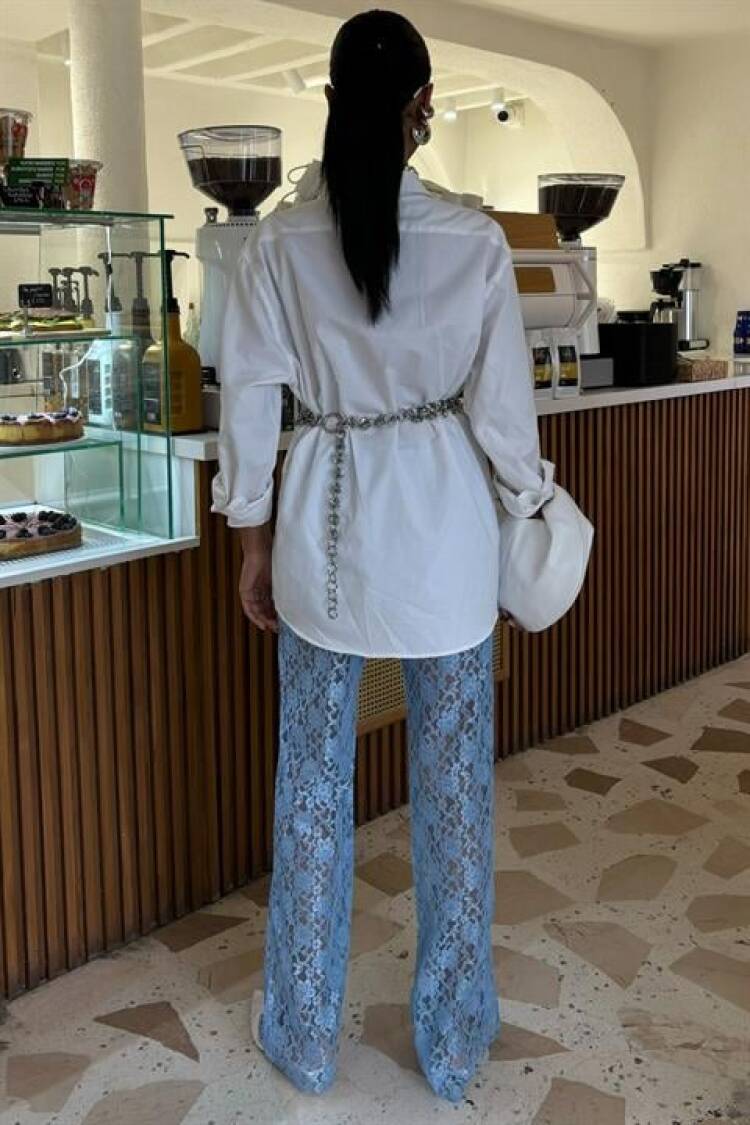 Lace Trousers With Inner Lining