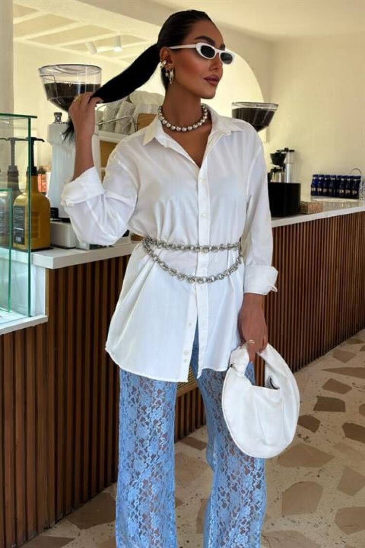 Lace Trousers With Inner Lining
