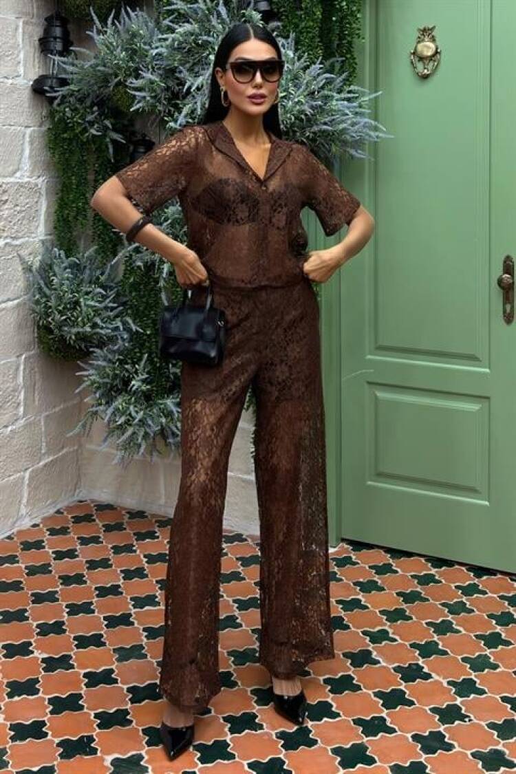 Pant Lined Lace Double Suit - Sobe Istanbul - Globality Store - Women Clothes Wholesale Turkey
