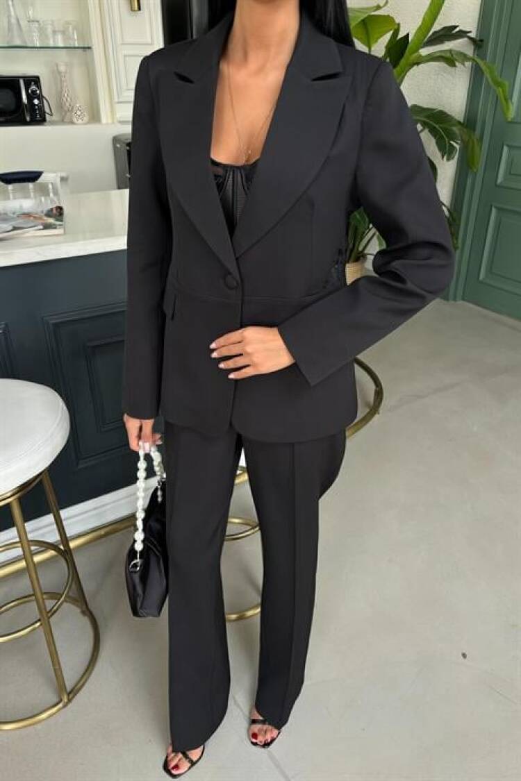 Back Lace Detail Premium Suit