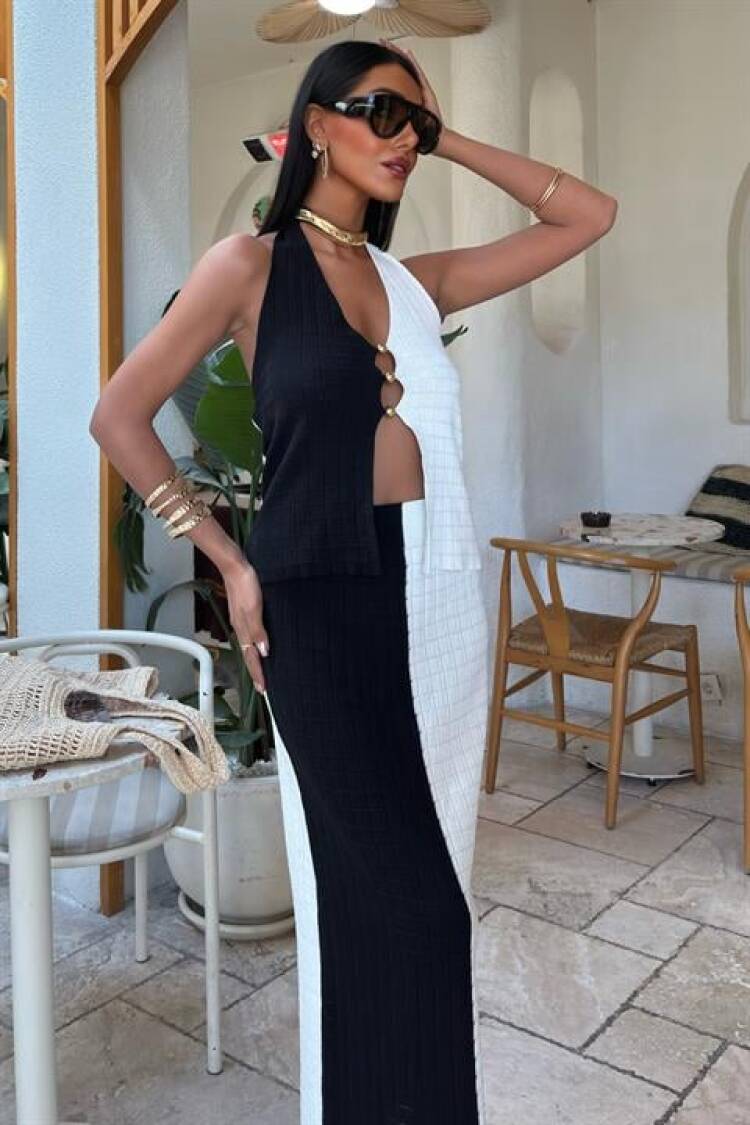 Bead Closure Textured Fabric Premium Suit