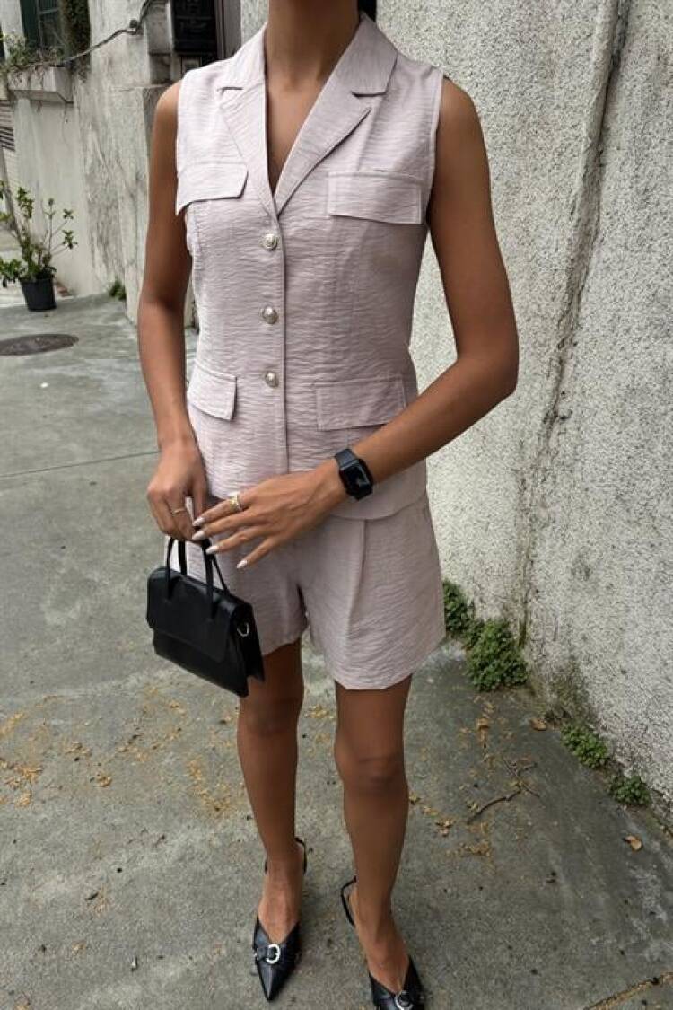 Vest Shorts Viscon Set