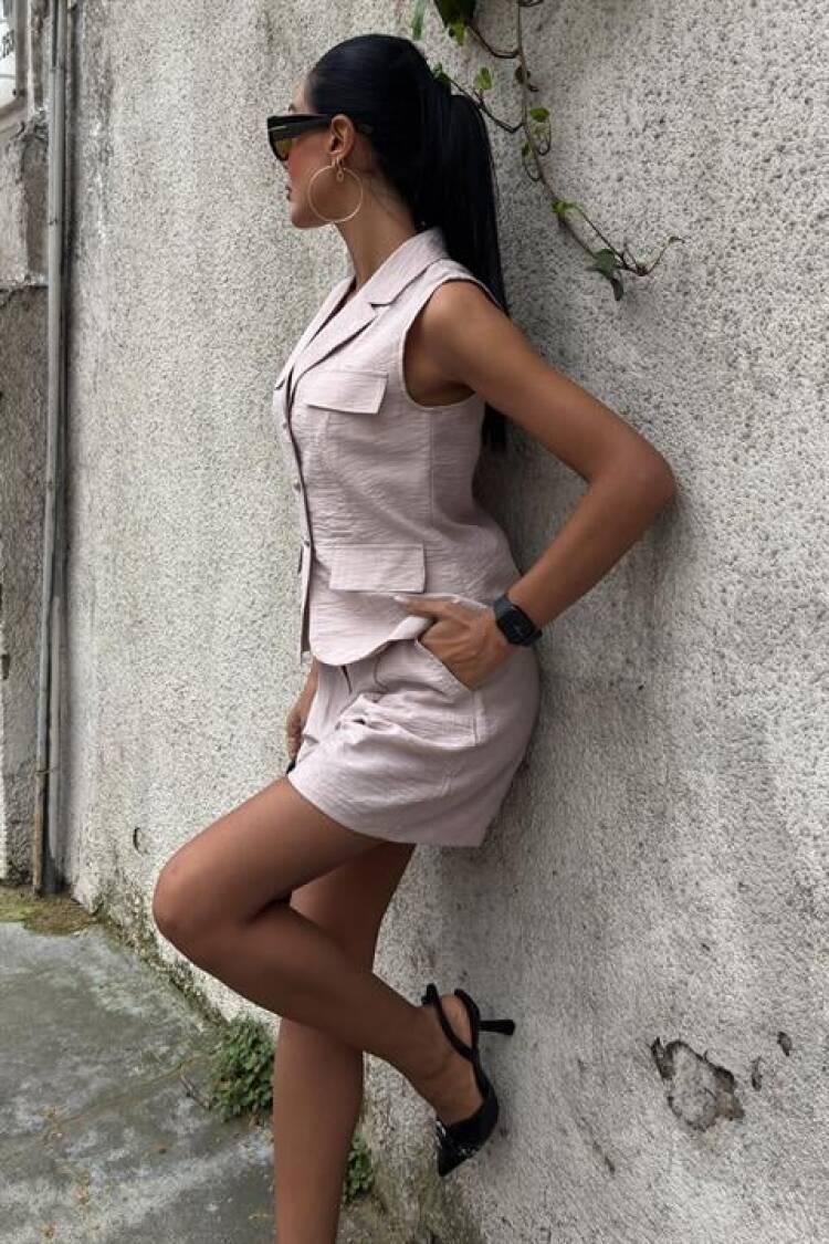 Vest Shorts Viscon Set