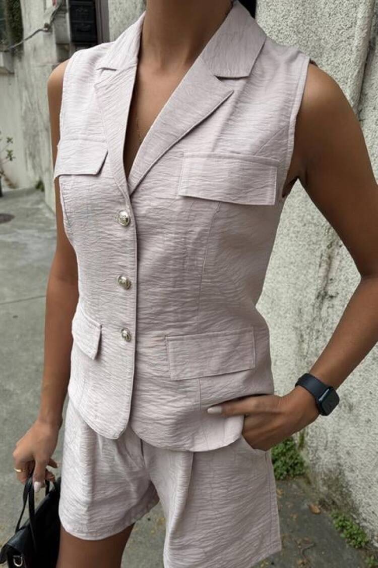 Vest Shorts Viscon Set