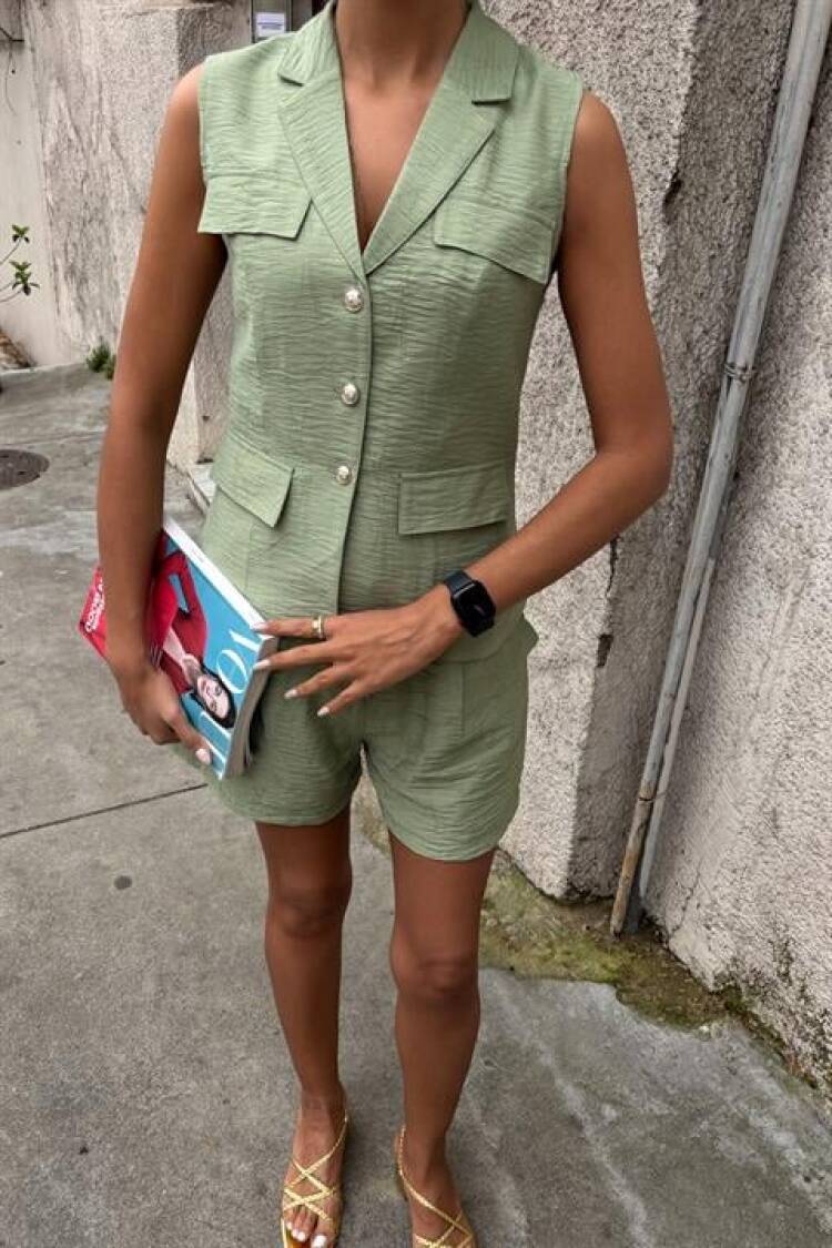 Vest Shorts Viscon Set
