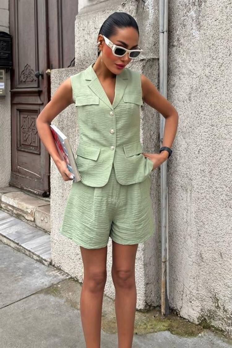Vest Shorts Viscon Set