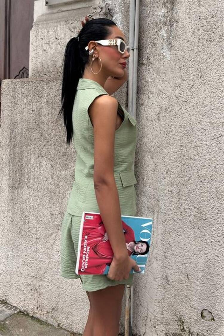 Vest Shorts Viscon Set