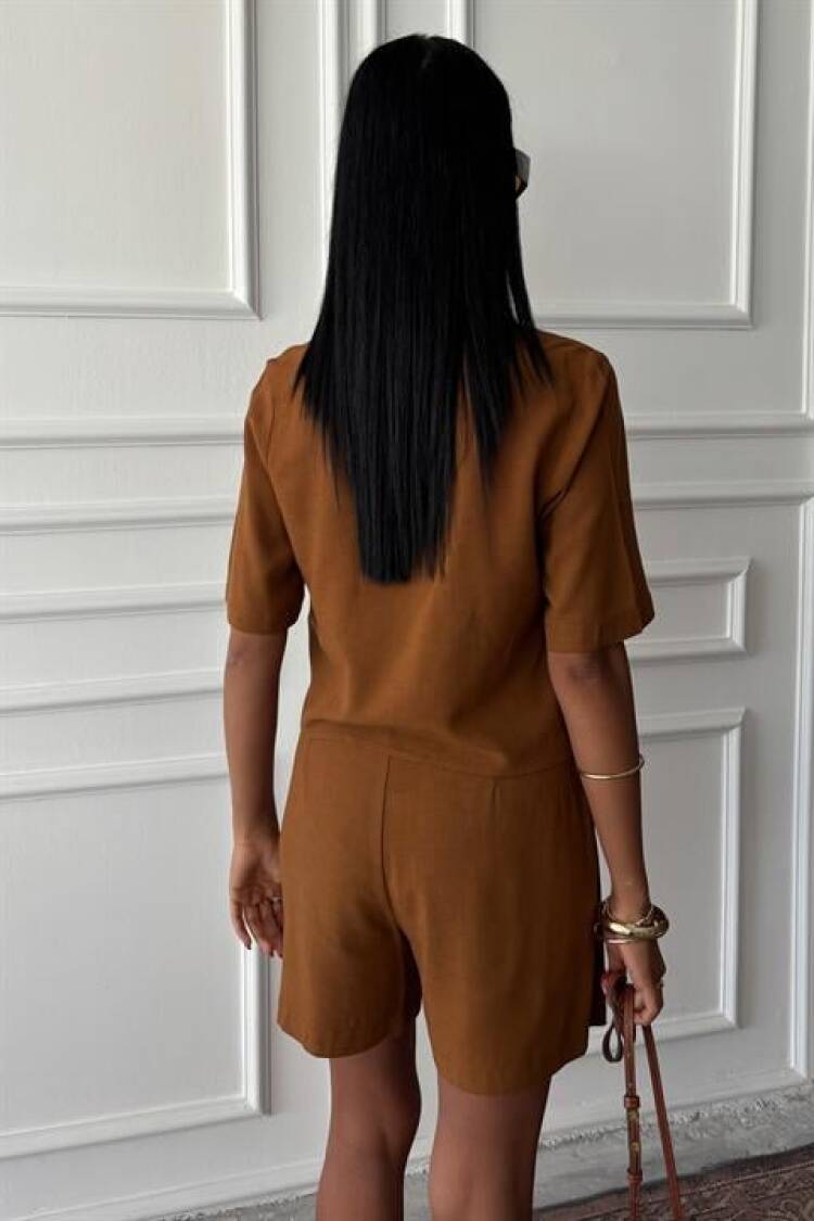 Shirt Shorts Skirt Viscon Linen Suit
