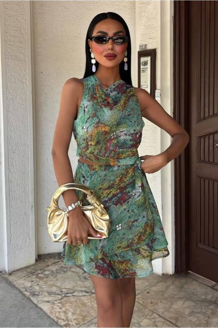 Ethnic Set With Crystal Stone - Sobe Istanbul - Globality Store - Women Clothes Wholesale Turkey