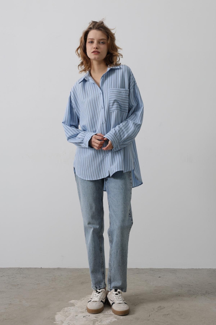 Striped Single Pocket Shirt - Baby