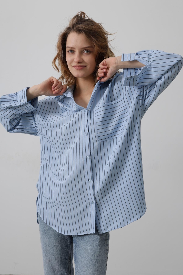 Striped Single Pocket Shirt - Baby