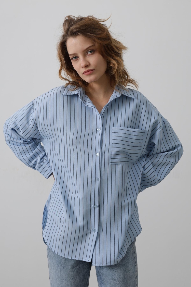 Striped Single Pocket Shirt - Baby