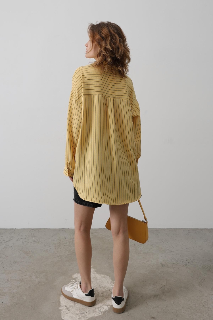 Striped Single Pocket Shirt
