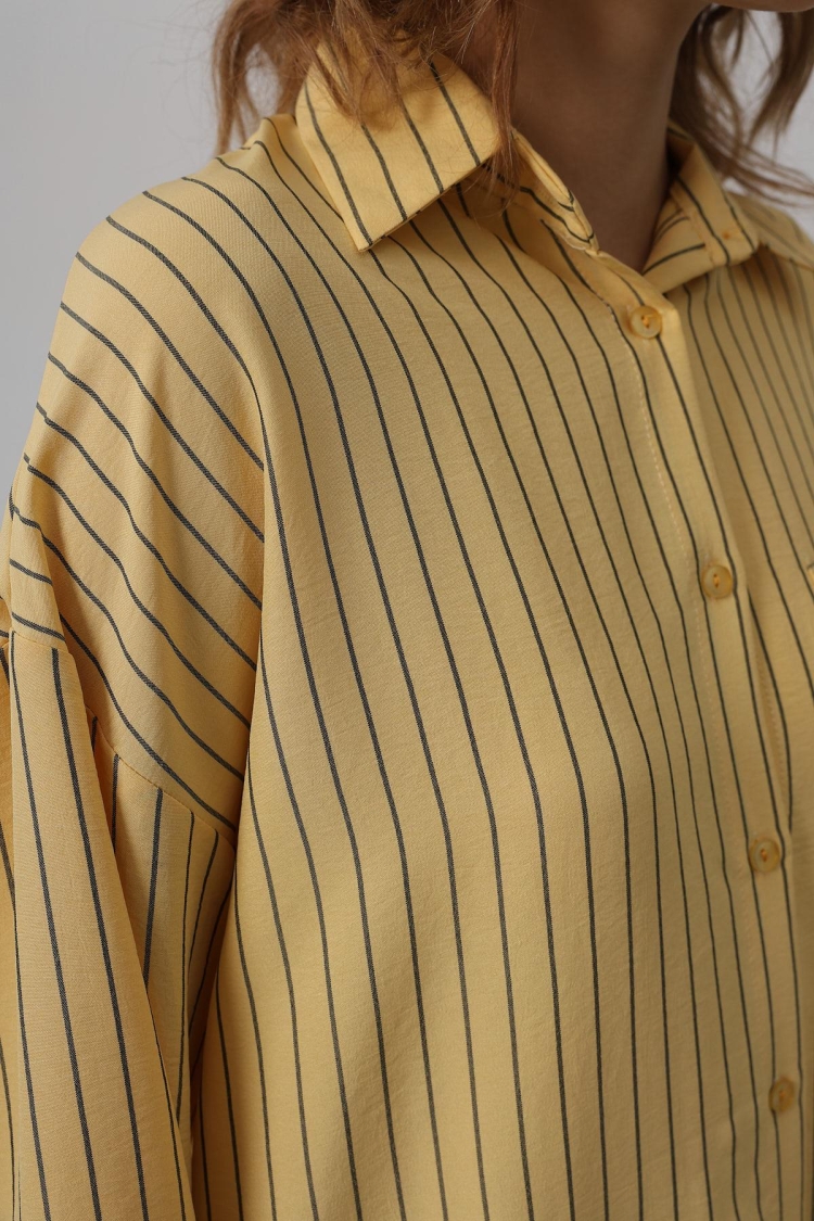 Striped Single Pocket Shirt