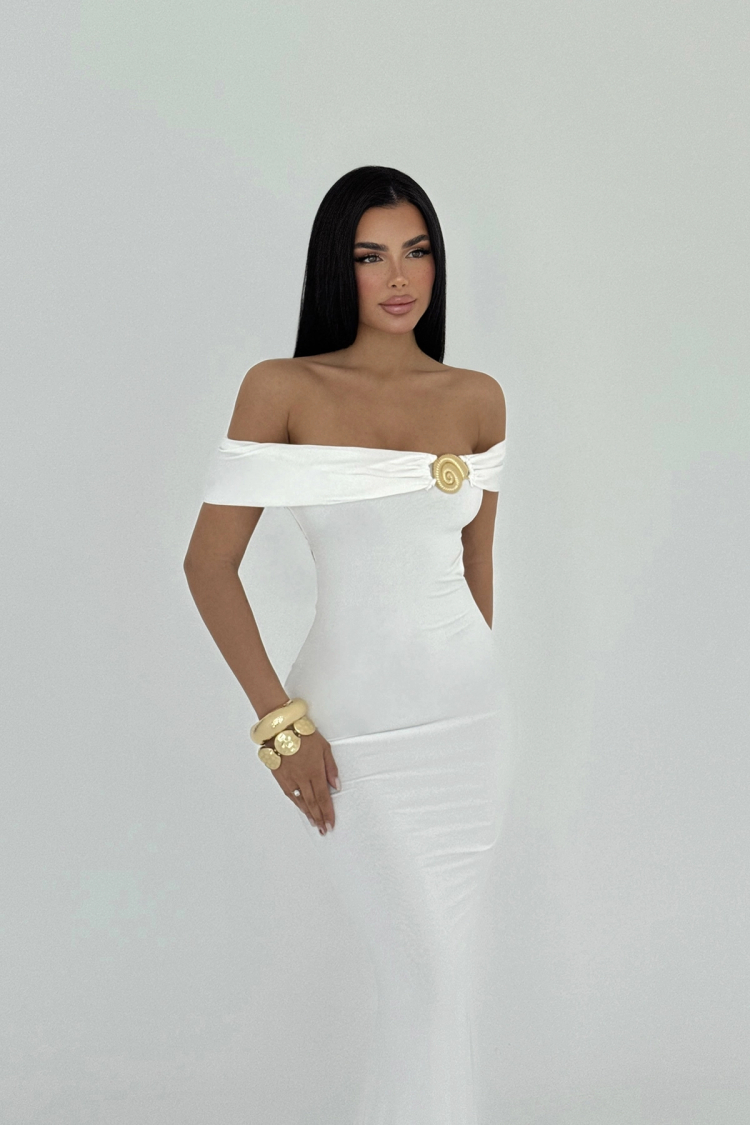 Brooch Detail Dress