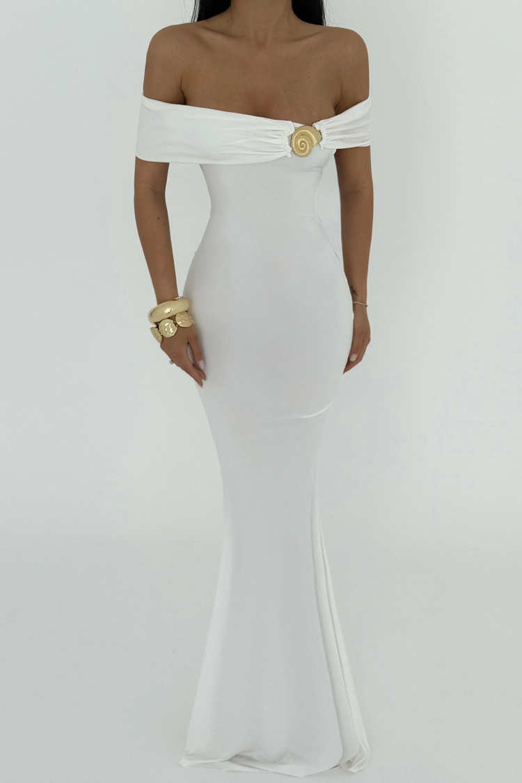 Brooch Detail Dress