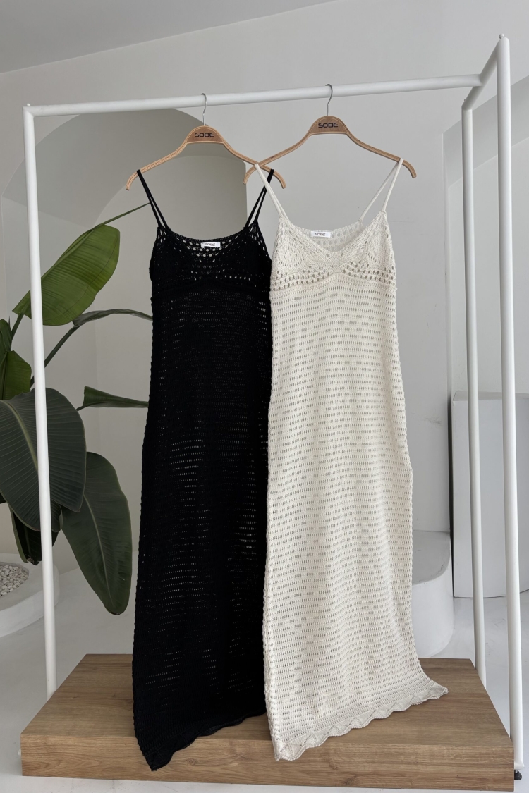 Strappy Openwork Dress