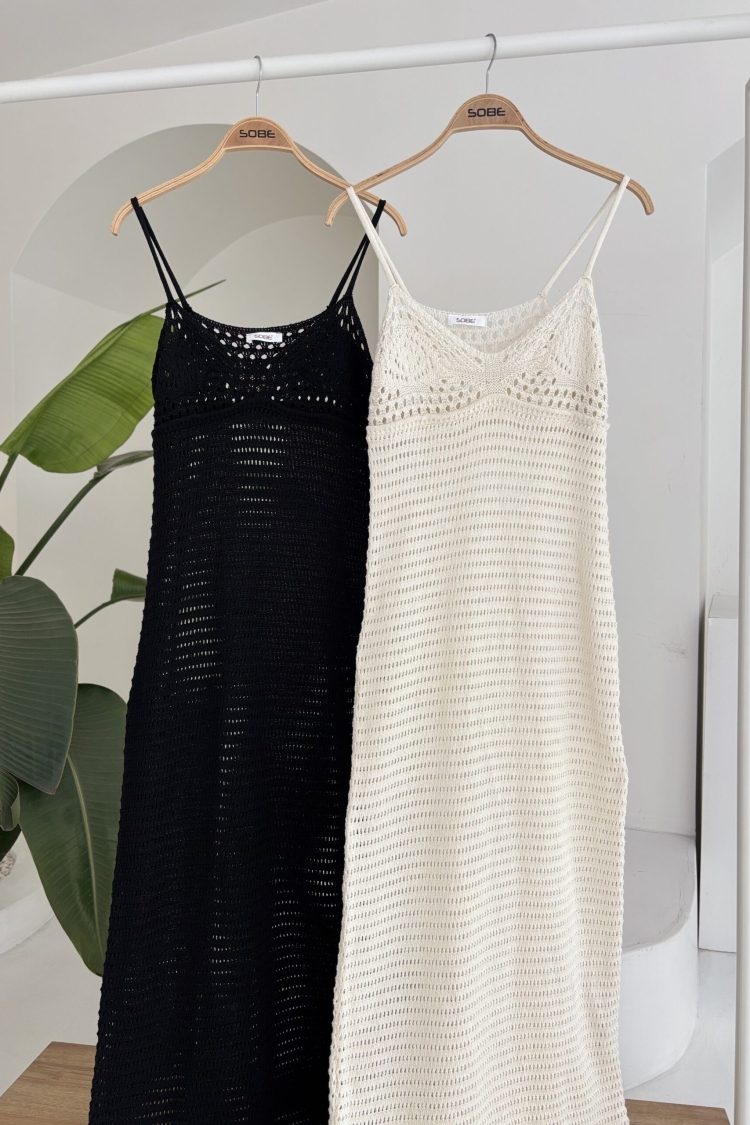 Strappy Openwork Dress