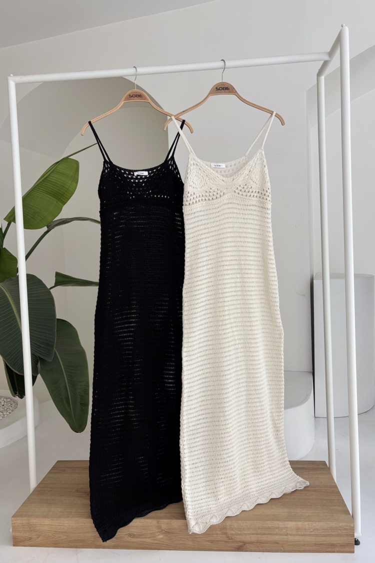 Strappy Openwork Dress