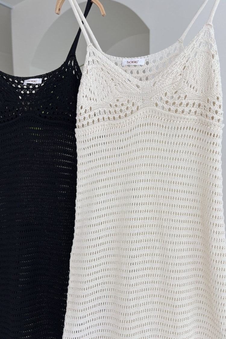 Strappy Openwork Dress