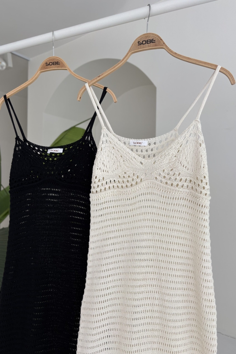 Strappy Openwork Dress