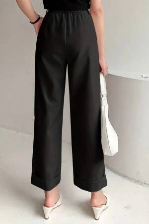 Women's High Waist Pocket Atlas Pants - Black - Janes - Globality Store - Women Clothes Wholesale Turkey