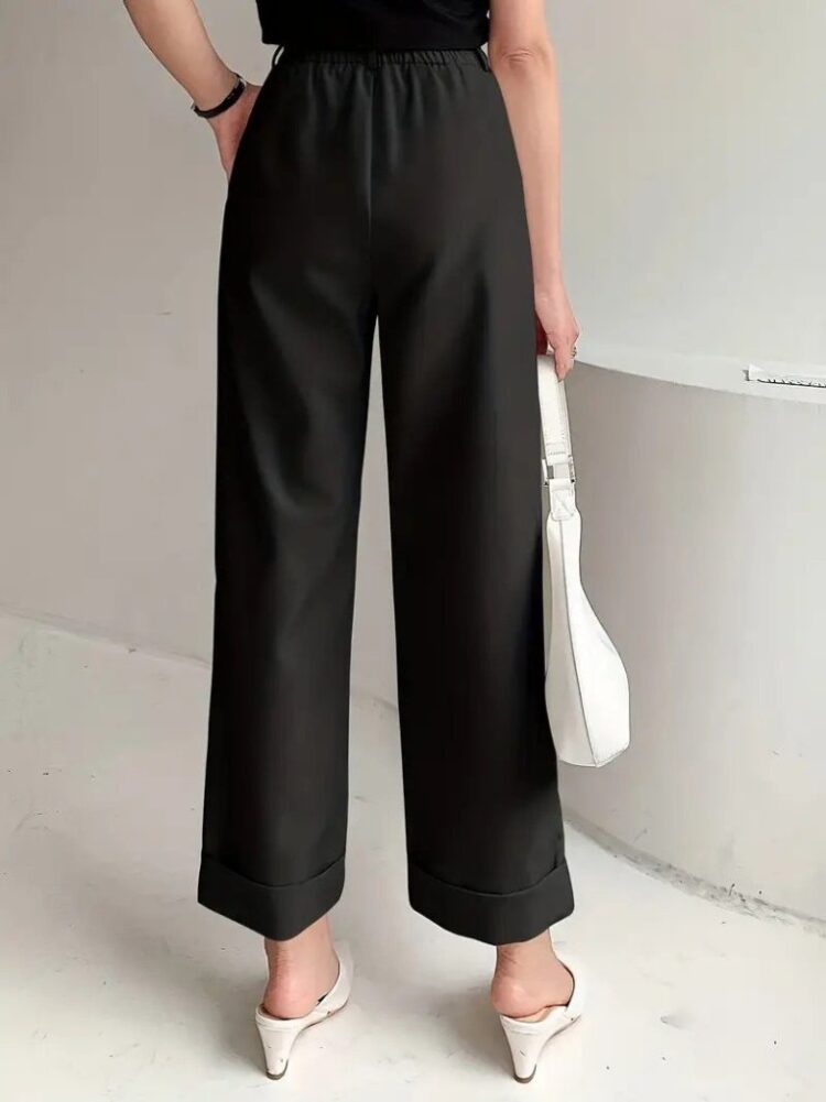 Women's High Waist Pocket Atlas Pants - Black