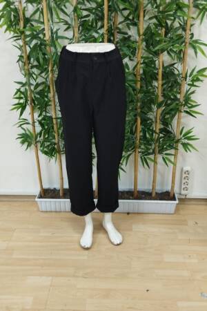 Women's High Waist Pocket Atlas Pants - Black - Janes - Globality Store - Women Clothes Wholesale Turkey