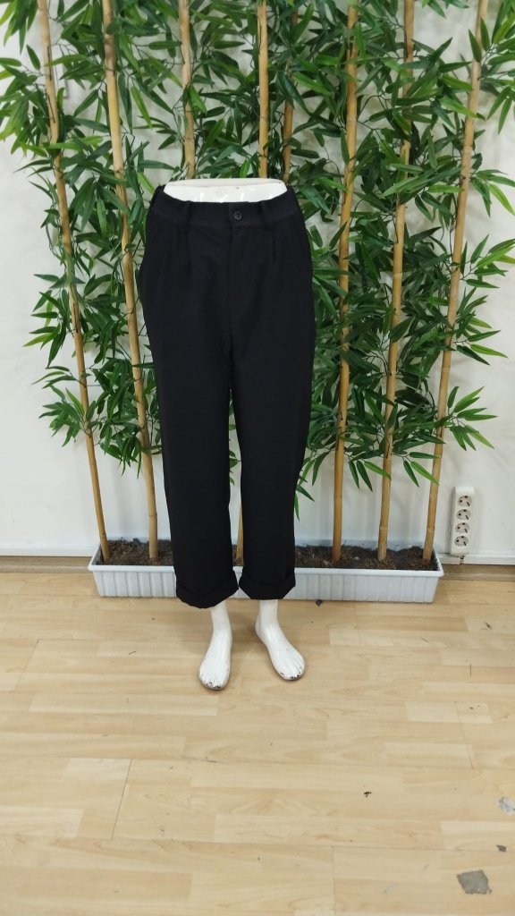 Women's High Waist Pocket Atlas Pants - Black