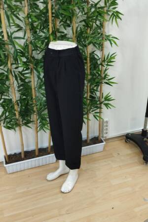Women's High Waist Pocket Atlas Pants - Black - Janes - Globality Store - Women Clothes Wholesale Turkey
