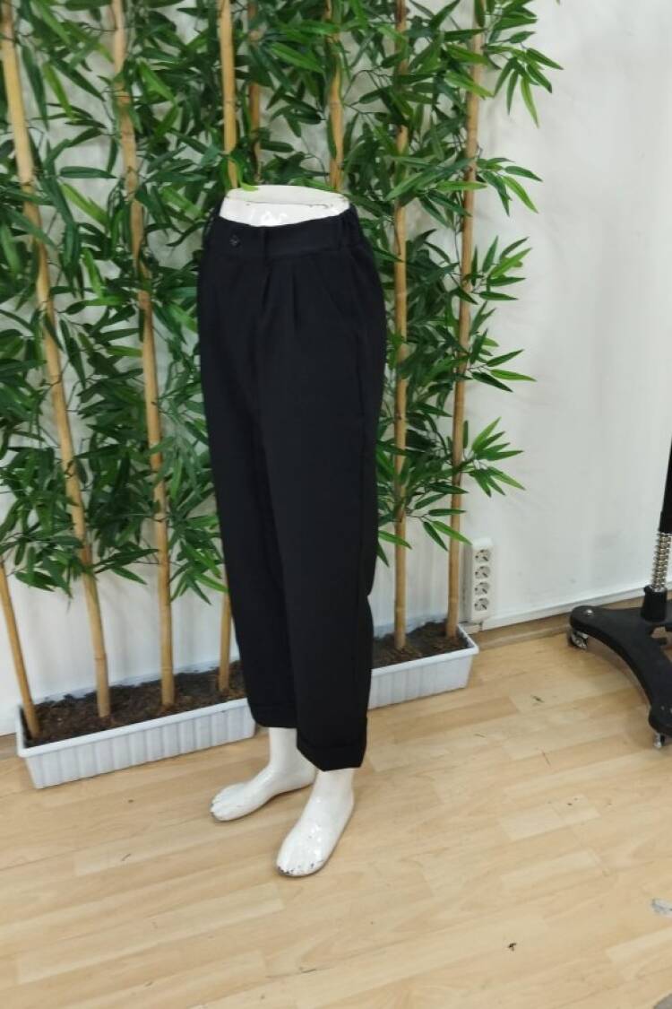 Women's High Waist Pocket Atlas Pants - Black